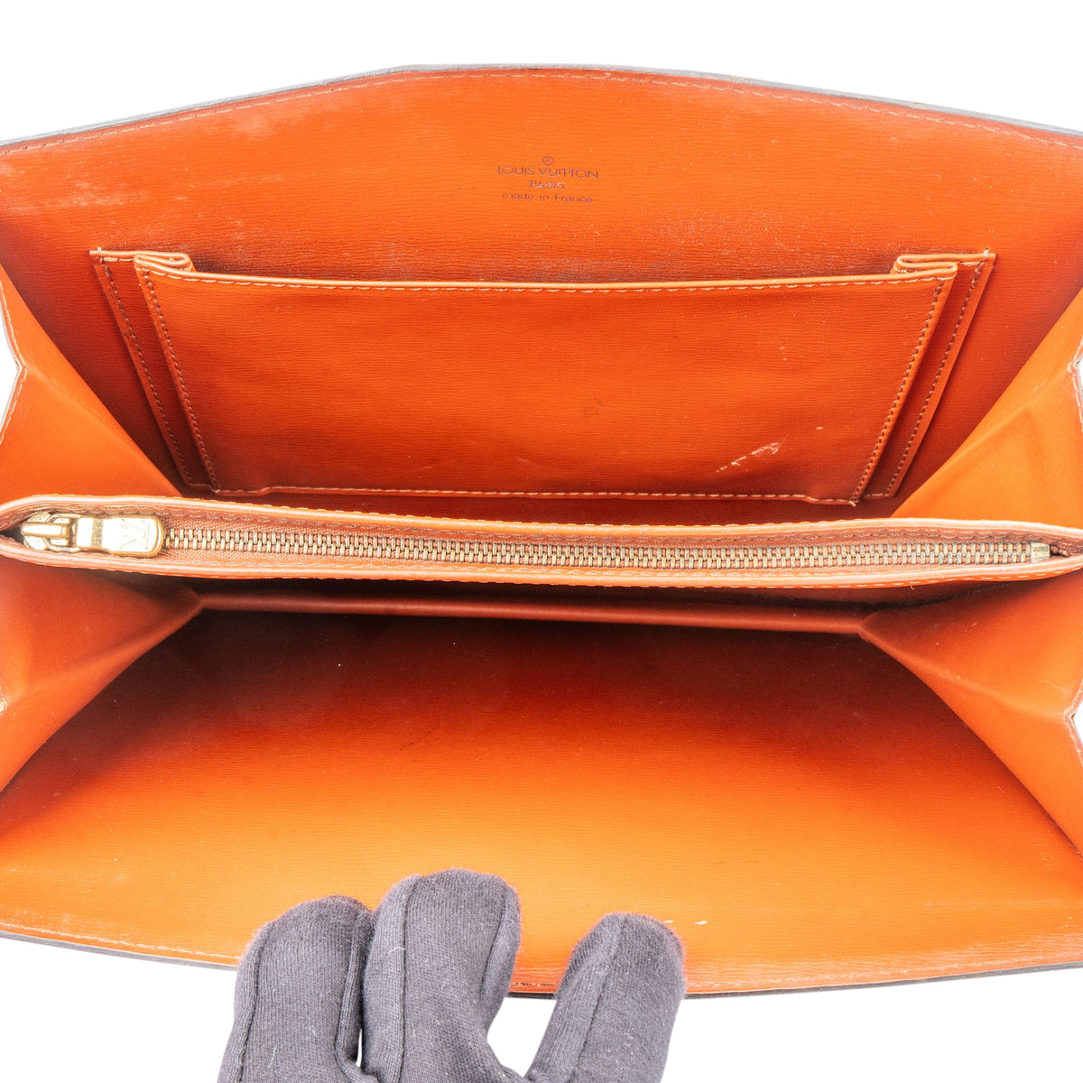 Louis Vuitton Cognac Epi Leather Capucines Crossbody Bag