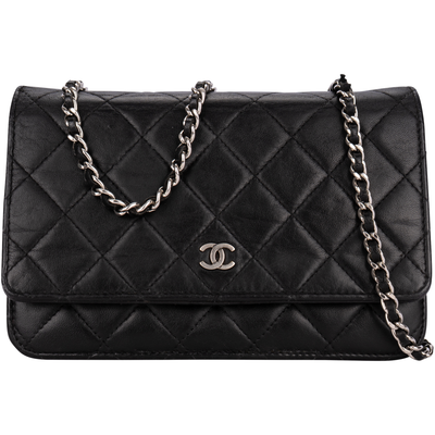 Chanel Quilted Lambskin Wallet On Chain Crossbody Bag