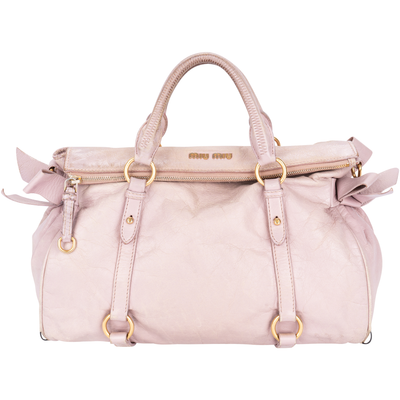 Miu Miu Classic Leather City Handbag