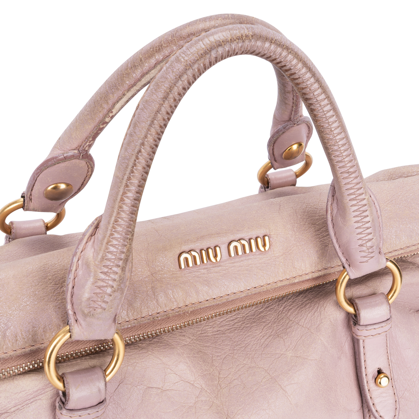 Miu Miu Classic Leather City Handbag