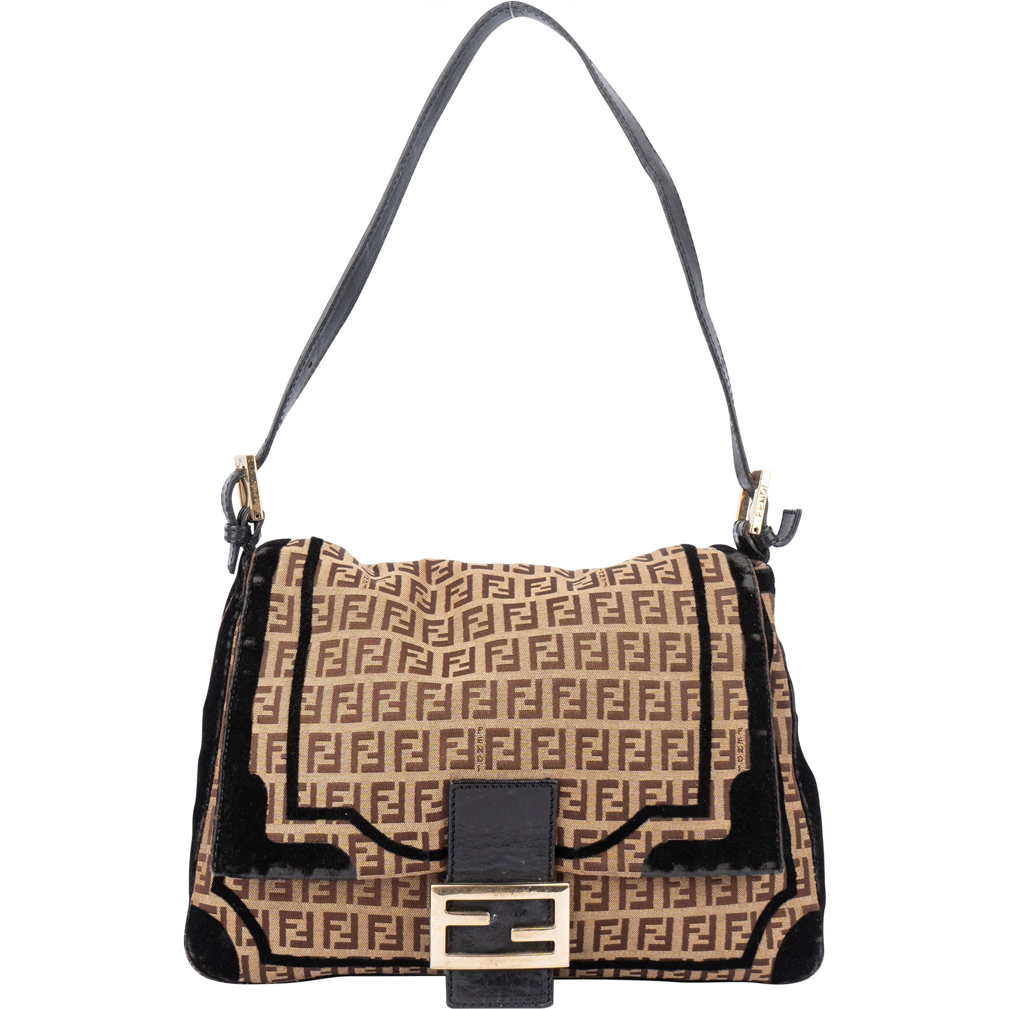 Fendi FF Monogram Limited Baguette Mamma Handbag