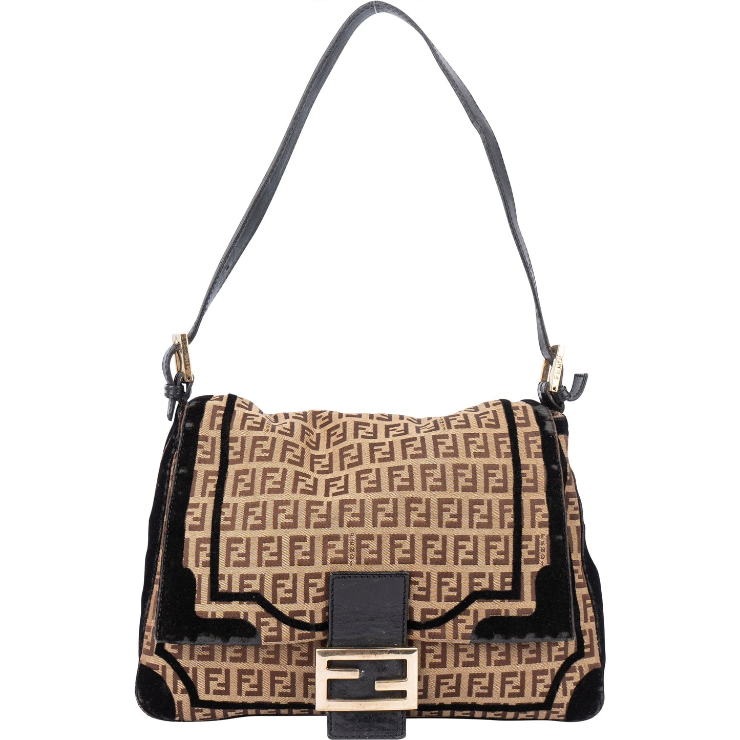 Fendi FF Monogram Limited Baguette Mamma Handbag