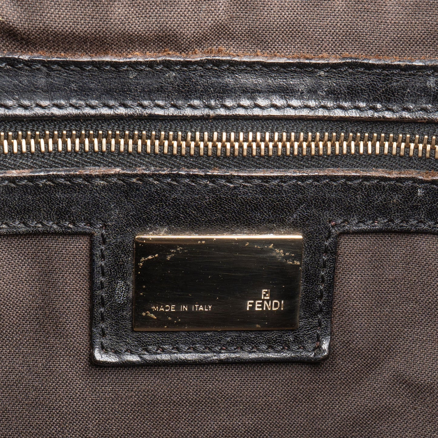 Fendi FF Monogram Limited Baguette Mamma Handbag