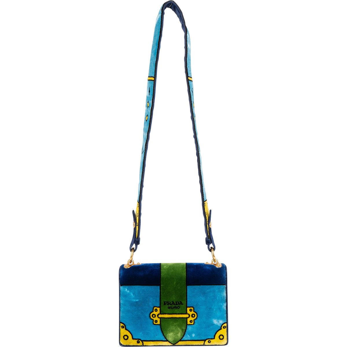 Prada Velvet FW17 Trompe Lóeil Crossbody Bag