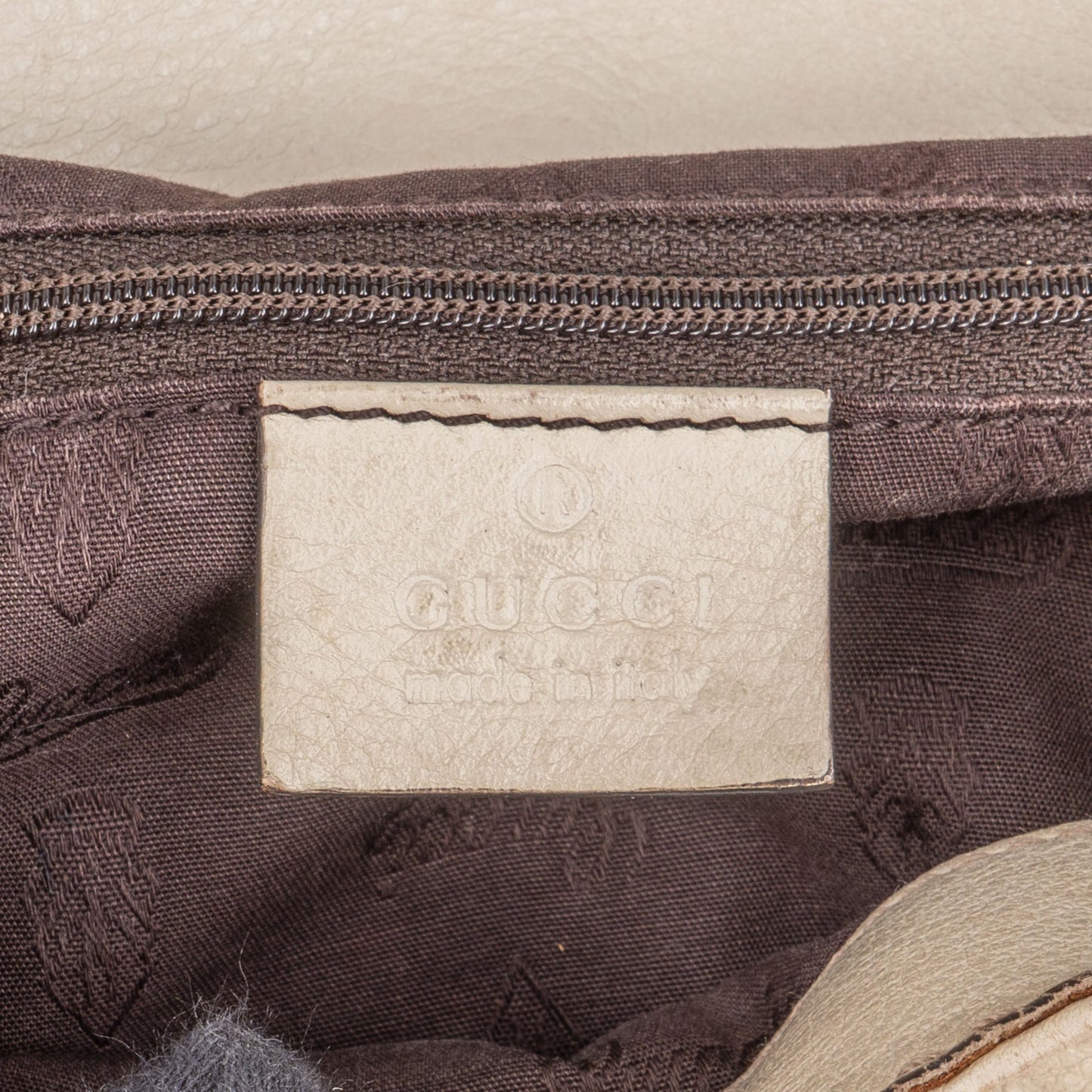 Gucci Leather GG Monogram Guccissima Handbag