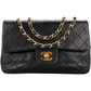Chanel Quilted Lambskin 24K Gold Small Double Flap Crossbody Bag