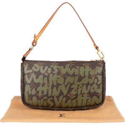 Louis Vuitton Limited Graffiti Pochette Accessoire Handbag