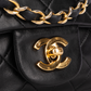 Chanel Quilted Lambskin 24K Gold Small Double Flap Crossbody Bag