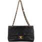 Chanel Quilted Lambskin 24K Gold Small Double Flap Crossbody Bag