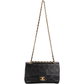 Chanel Quilted Lambskin 24K Gold Small Double Flap Crossbody Bag