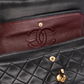 Chanel Quilted Lambskin 24K Gold Small Double Flap Crossbody Bag