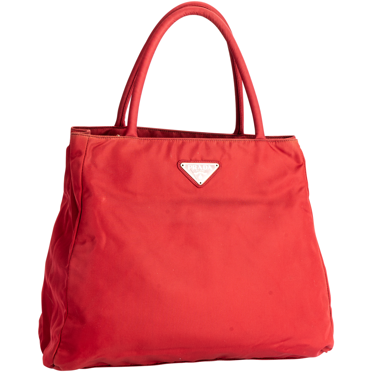 Prada Tessuto Red Nylon Handbag