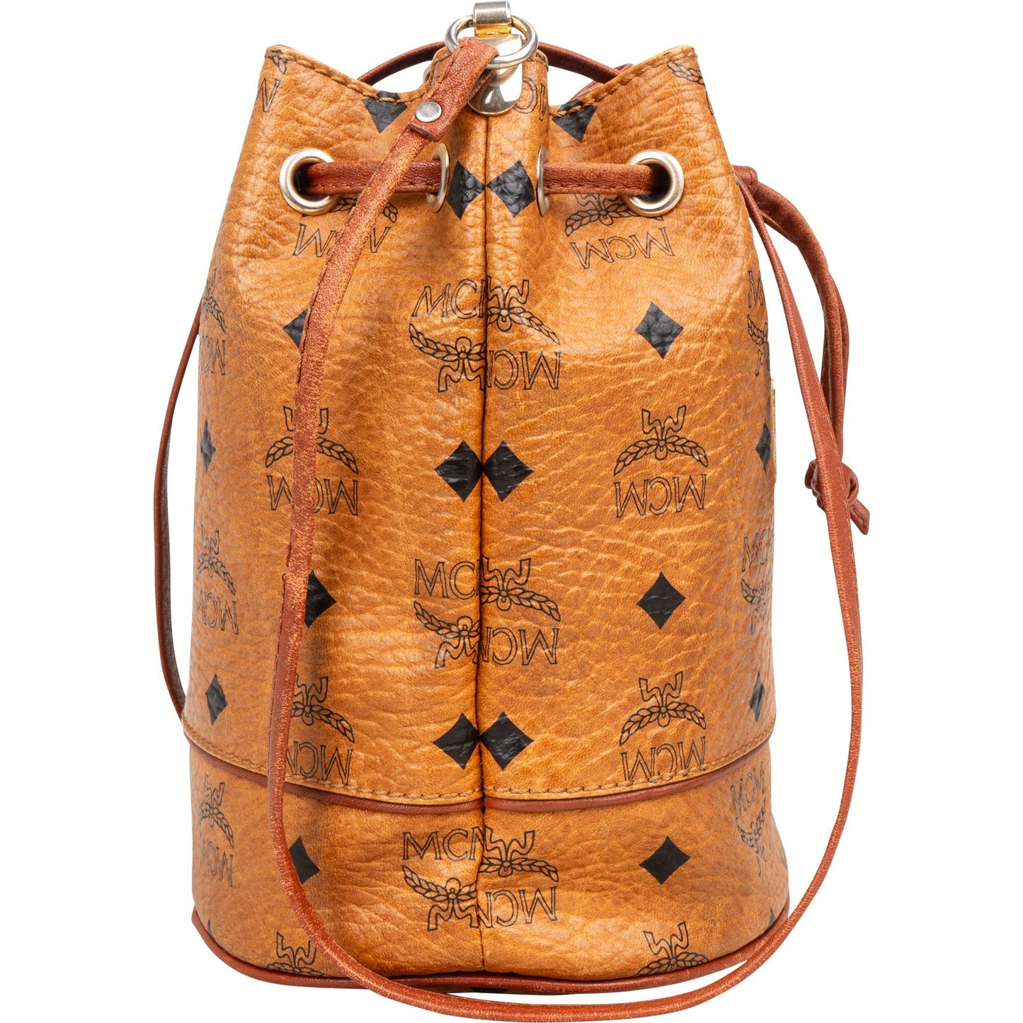 MCM Visetos Monogram Bucket Crossbody Bag