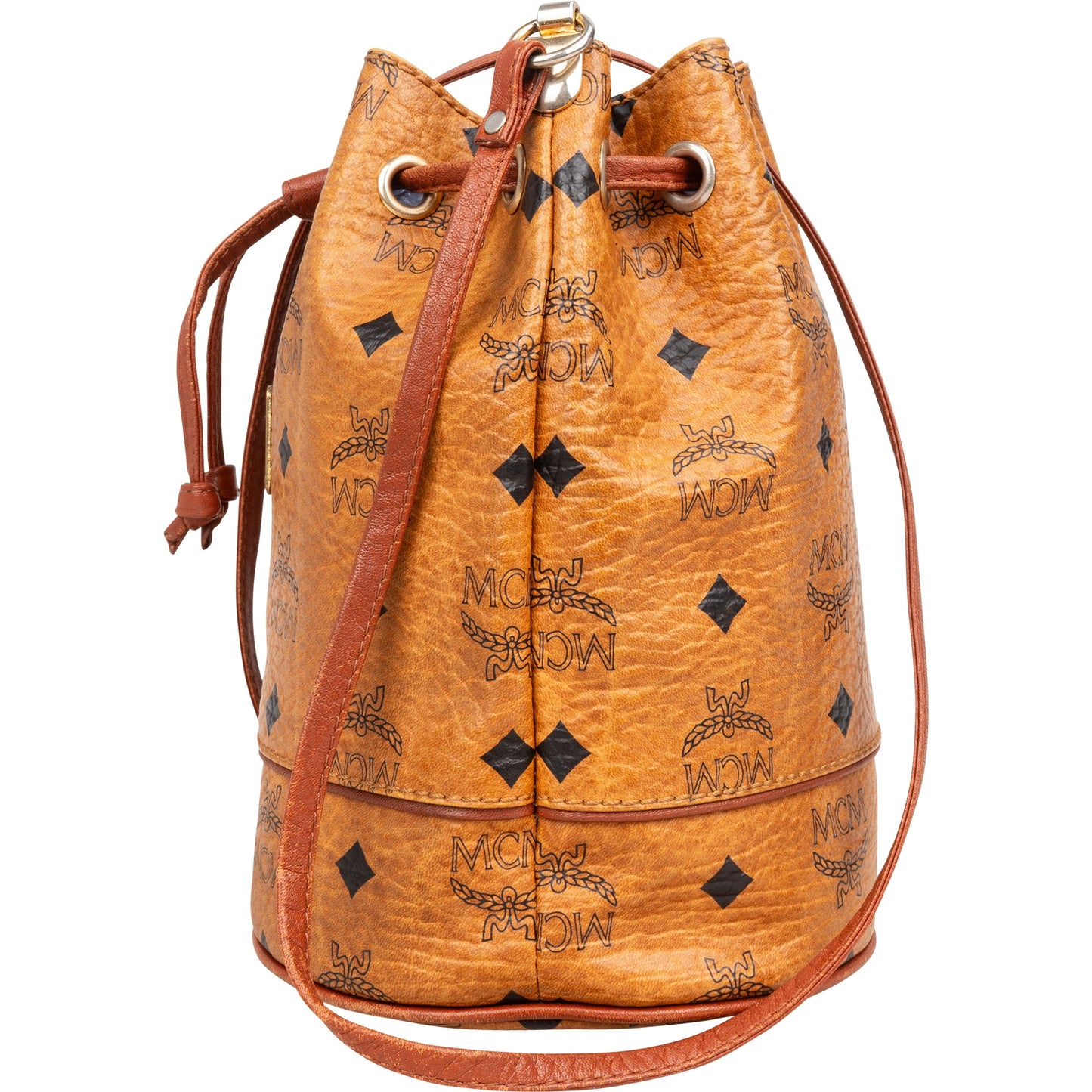 MCM Visetos Monogram Bucket Crossbody Bag