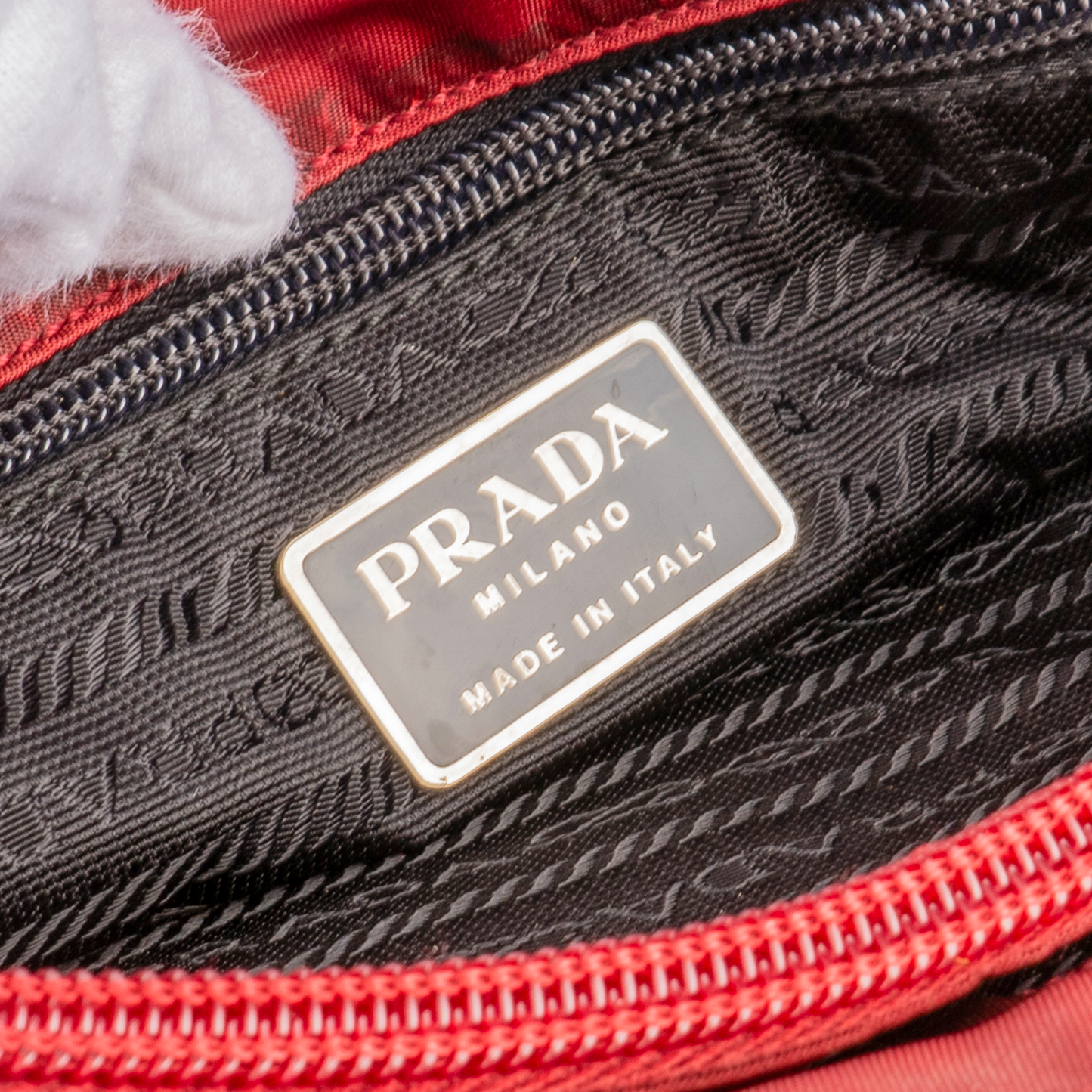 Prada Tessuto Red Nylon Handbag