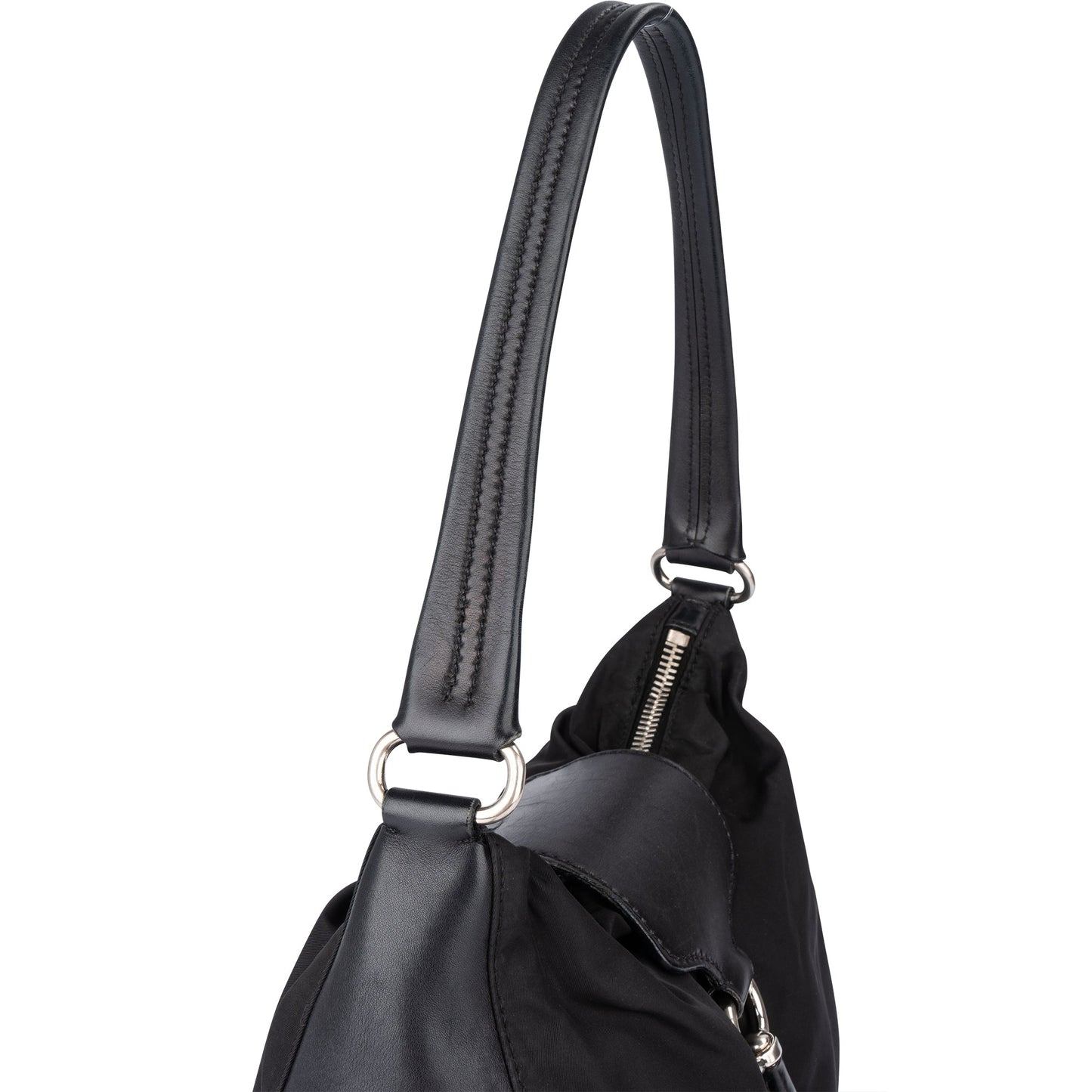 Prada Nylon Snap Link Shoulder Bag