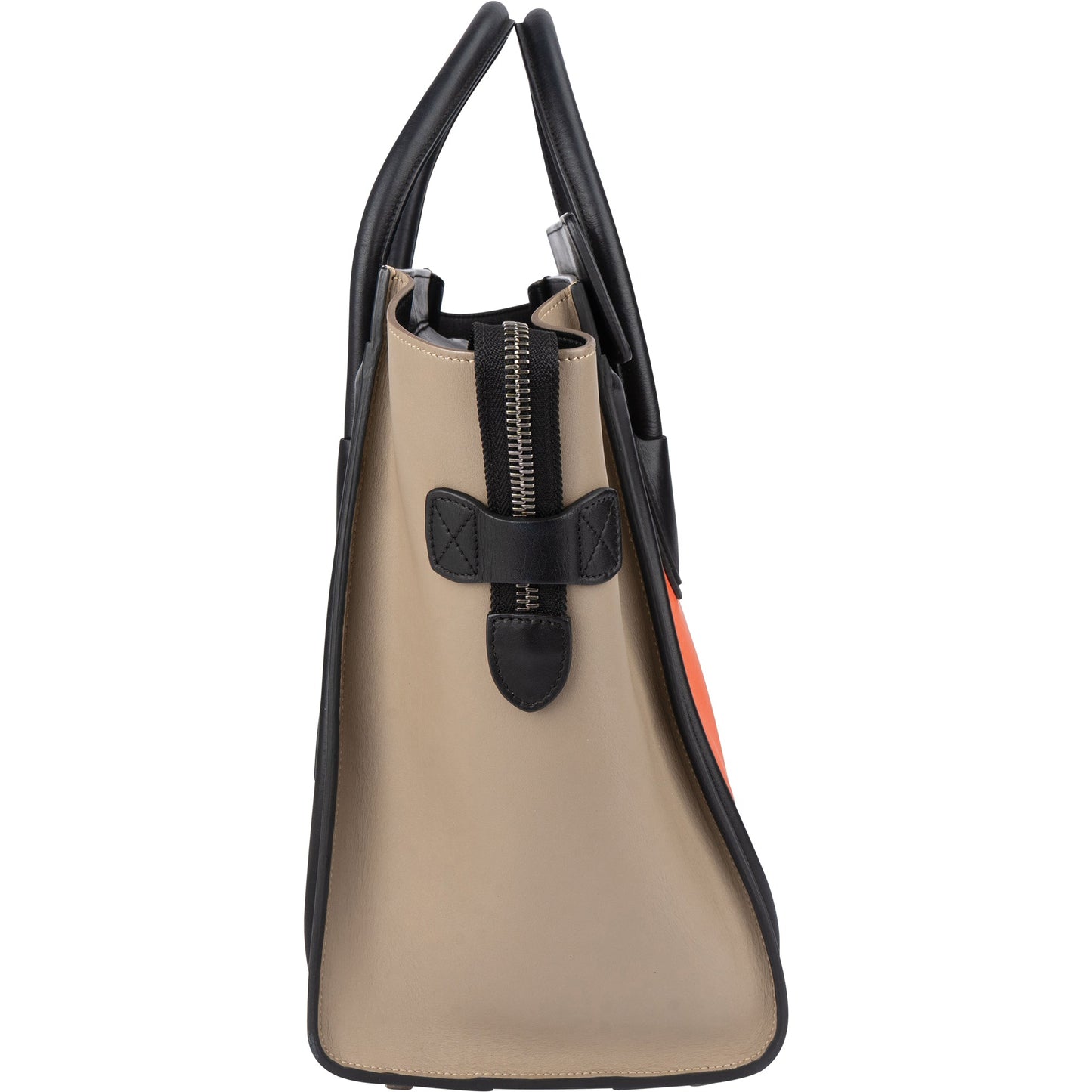 Céline Tricolor Leather Luggage Handbag