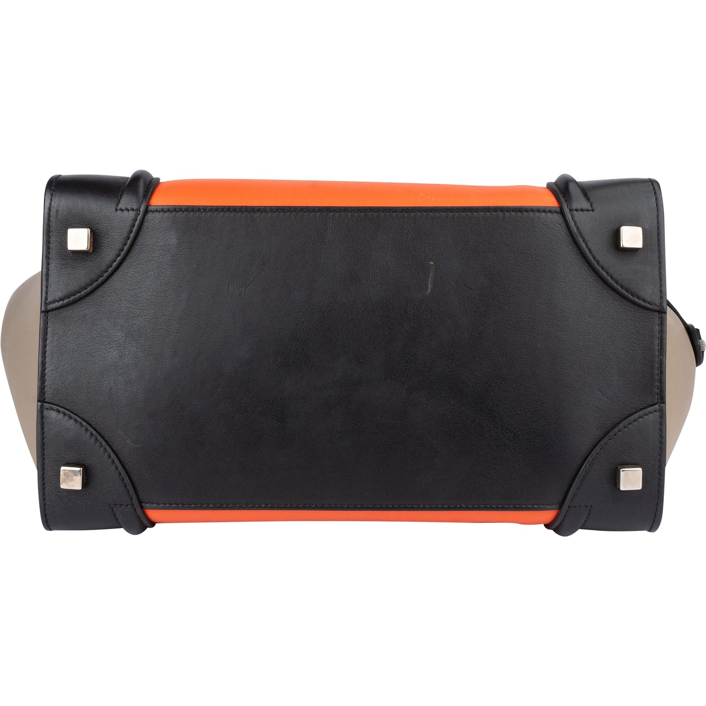 Céline Tricolor Leather Luggage Handbag