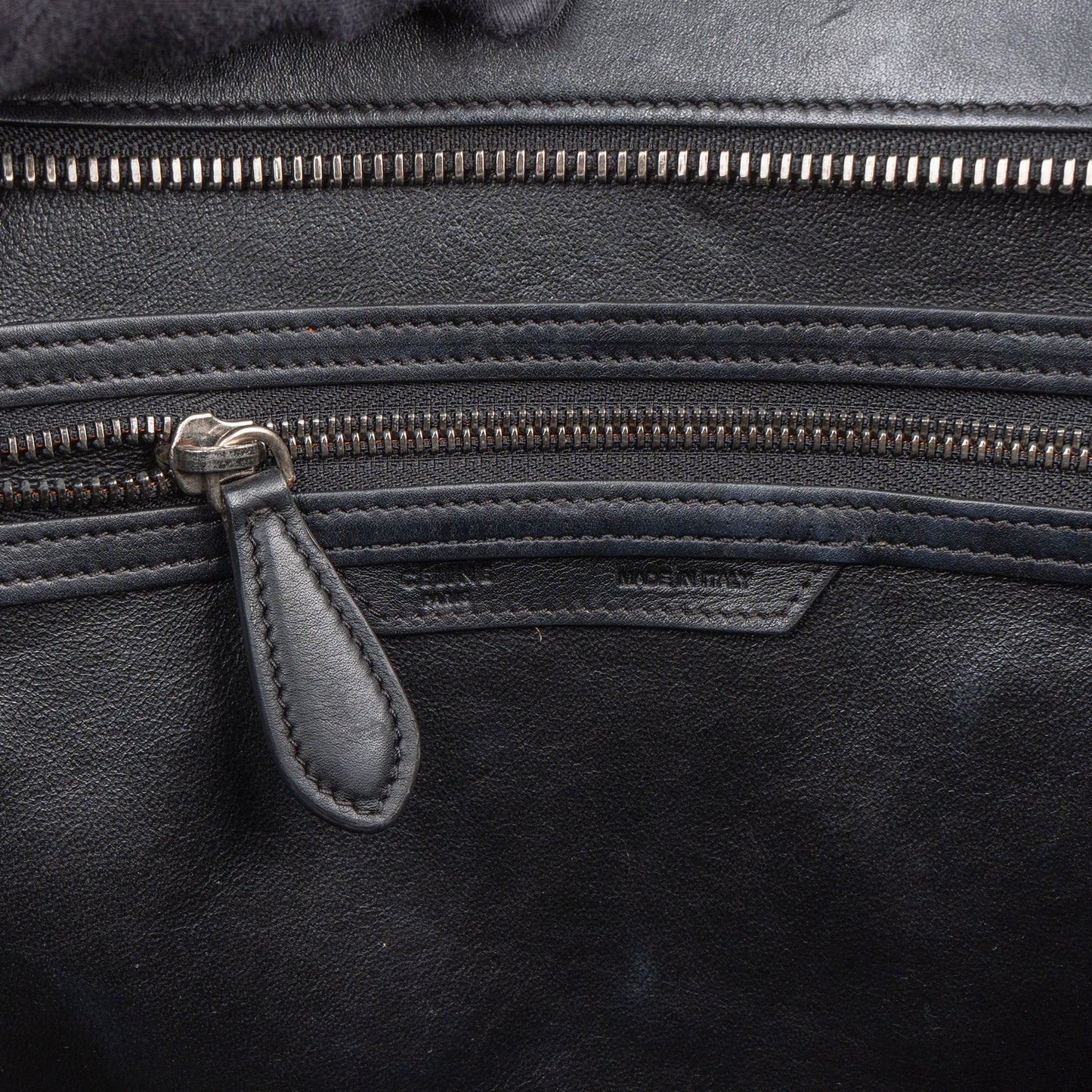 Céline Tricolor Leather Luggage Handbag