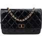 Chanel Quilted Patent Leather 2.55 Wallet On Chain Crossbody Bag