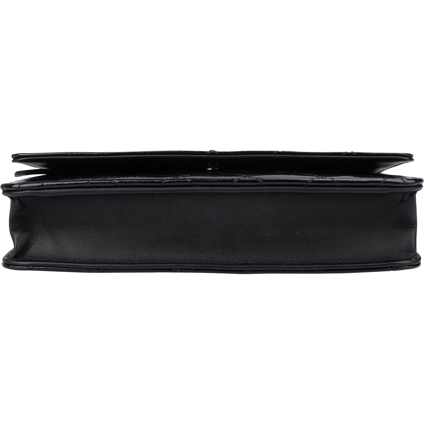 Chanel Quilted Patent Leather 2.55 Wallet On Chain Crossbody Bag