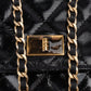 Chanel Quilted Patent Leather 2.55 Wallet On Chain Crossbody Bag