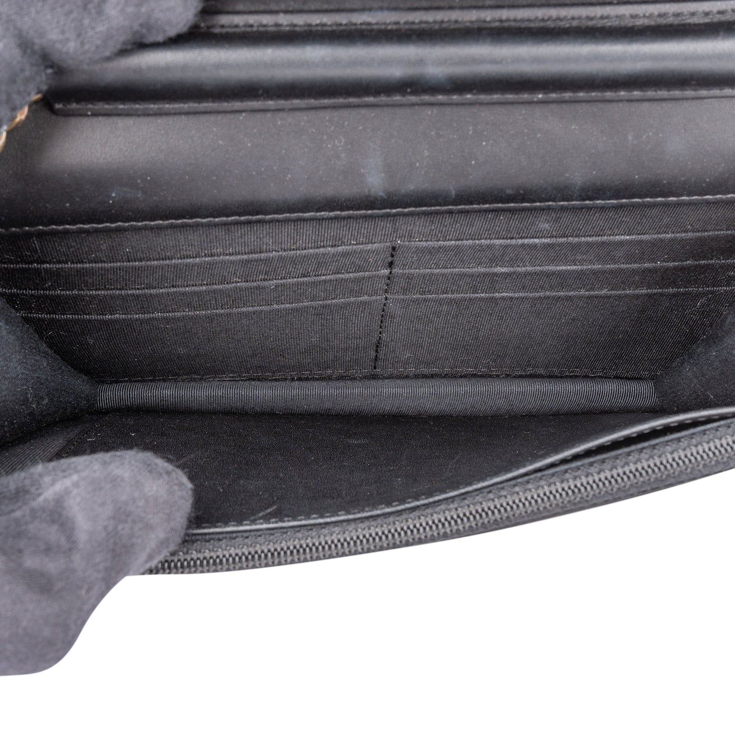 Chanel Quilted Patent Leather 2.55 Wallet On Chain Crossbody Bag