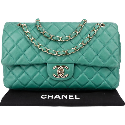 Chanel Soft Quilted Lambskin Double Flap Crossbody Bag
