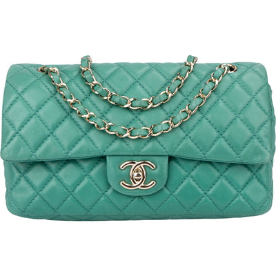 Chanel Soft Quilted Lambskin Double Flap Crossbody Bag