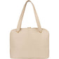 Chanel White Leather CC Shoulder Bag