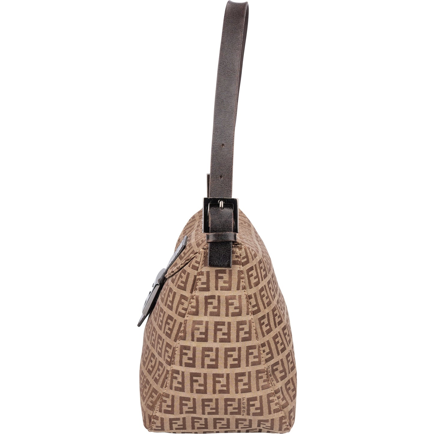 Fendi FF Monogram Baguette Buckle Handbag