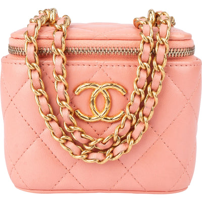 Chanel Quilted Lambskin Vanity CC Crossbody Bag