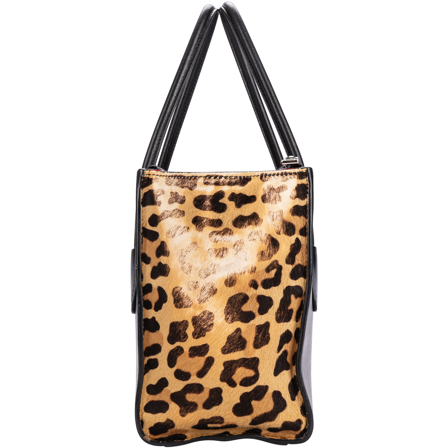 Prada Leopard Print Calf Hair Twin Pocket Tote