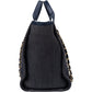 Chanel  Bleu Cotton Deauville Handbag