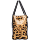 Prada Leopard Print Calf Hair Twin Pocket Tote