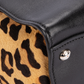 Prada Leopard Print Calf Hair Twin Pocket Tote