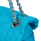 Chanel Quilted Turquoise Nylon Crossbody Single Flap Bag