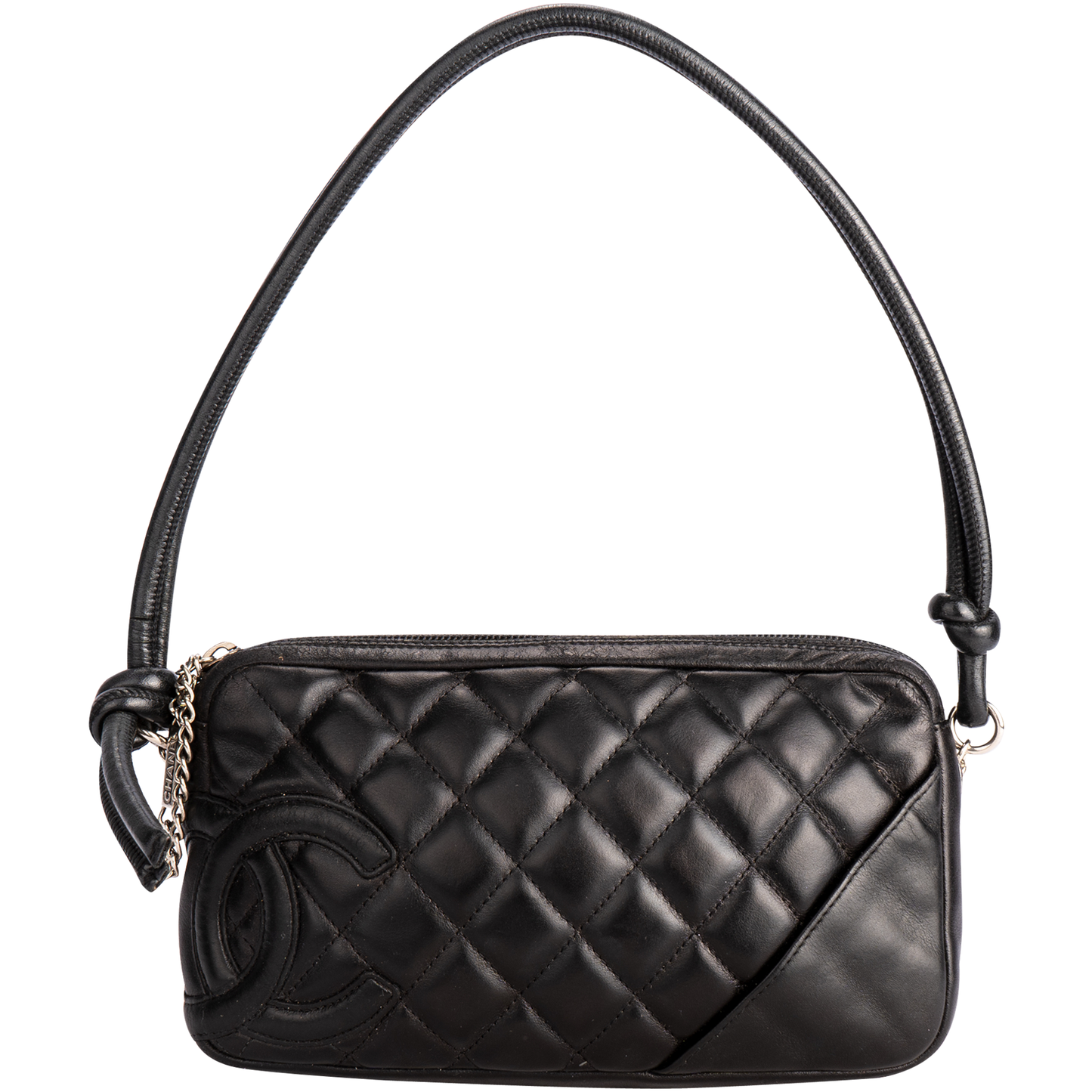 Chanel  Calfskin Quilted Cambon Pochette Black