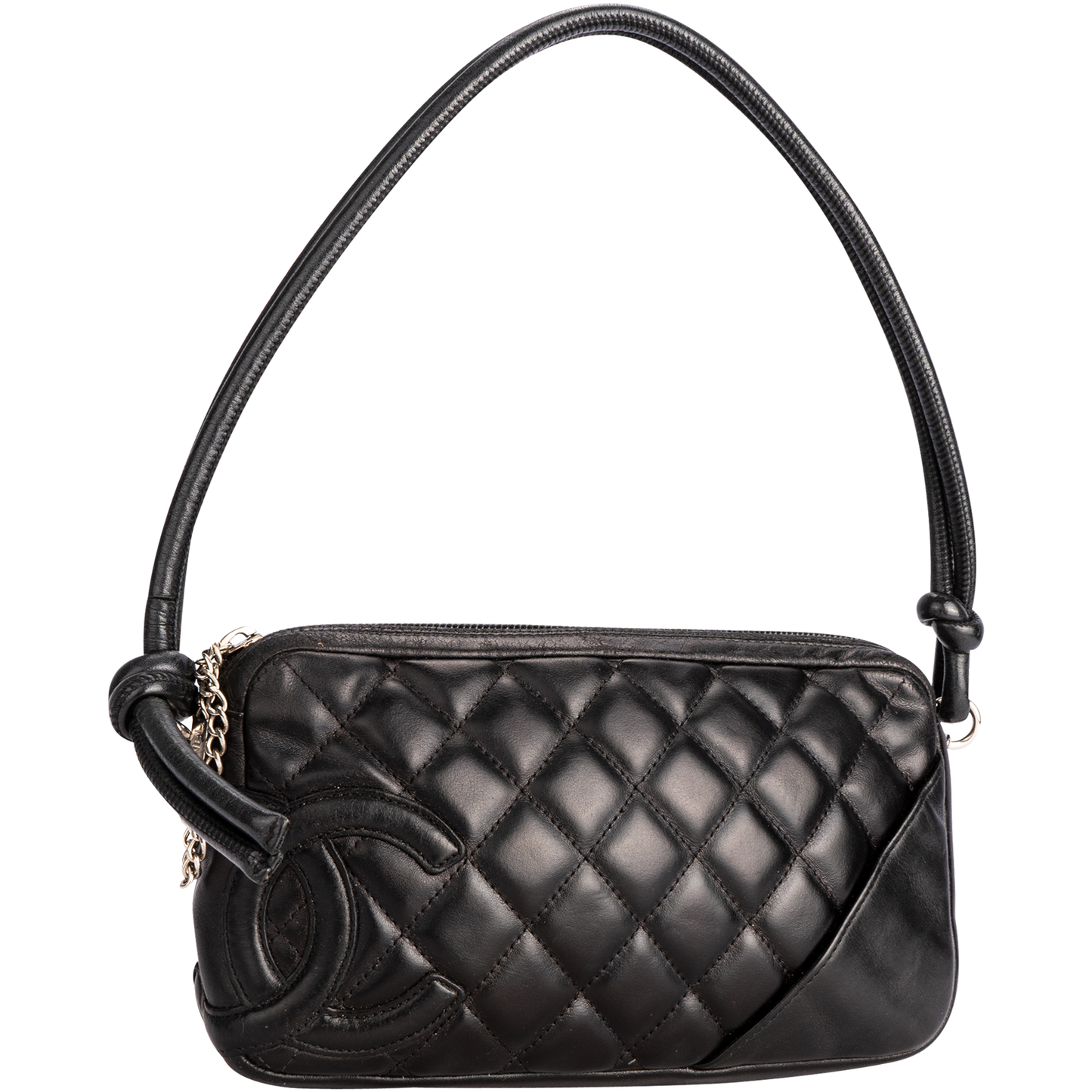 Chanel  Calfskin Quilted Cambon Pochette Black