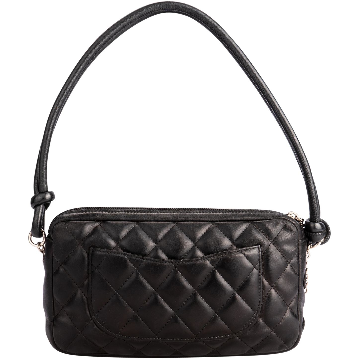 Chanel  Calfskin Quilted Cambon Pochette Black