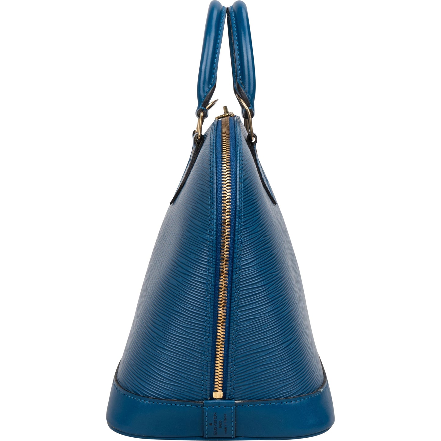 Louis Vuitton Bleu Epi Leather Alma PM Handbag