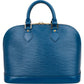 Louis Vuitton Bleu Epi Leather Alma PM Handbag