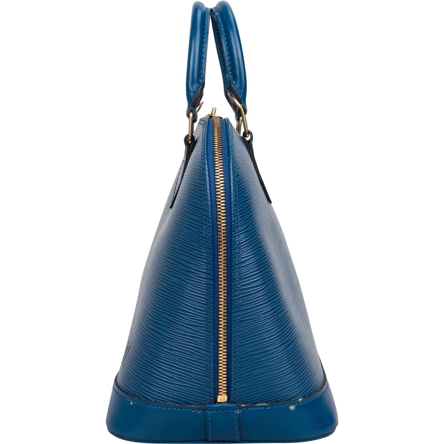 Louis Vuitton Bleu Epi Leather Alma PM Handbag