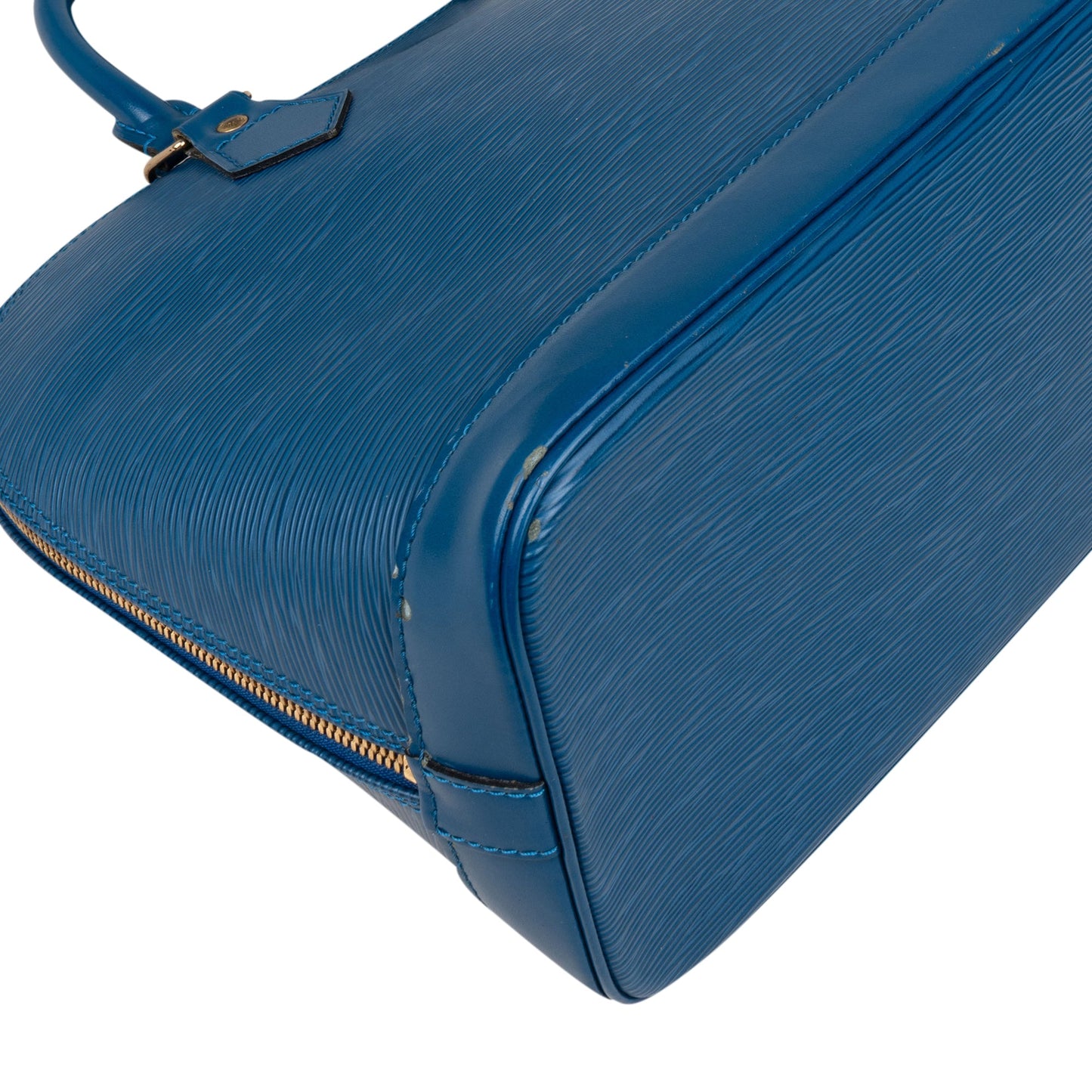 Louis Vuitton Bleu Epi Leather Alma PM Handbag