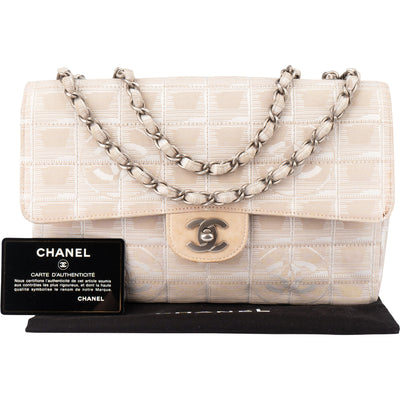 Chanel Travel Line Monogram Single Flap Crossbody Bag