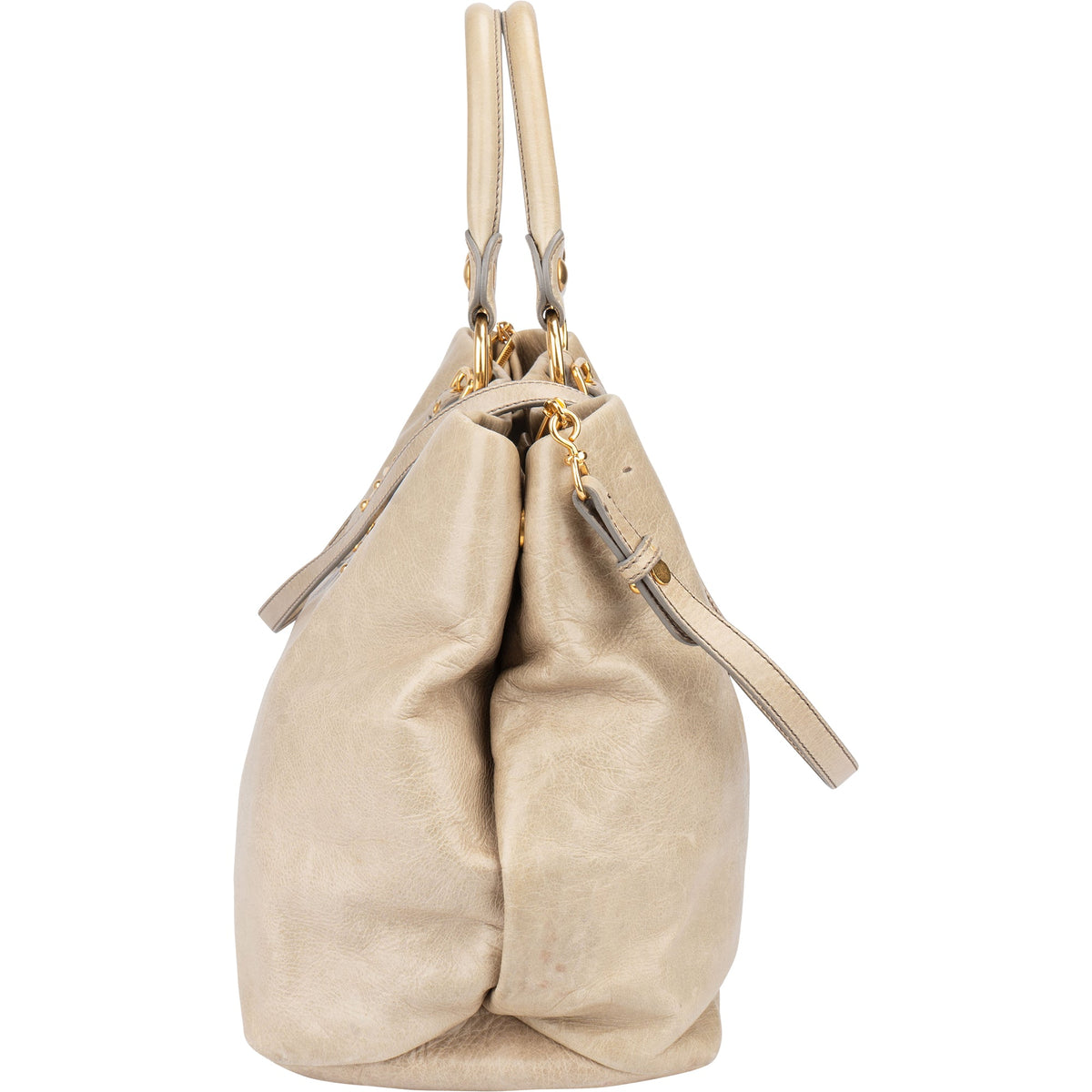 Miu Miu Classic Leather City Handbag
