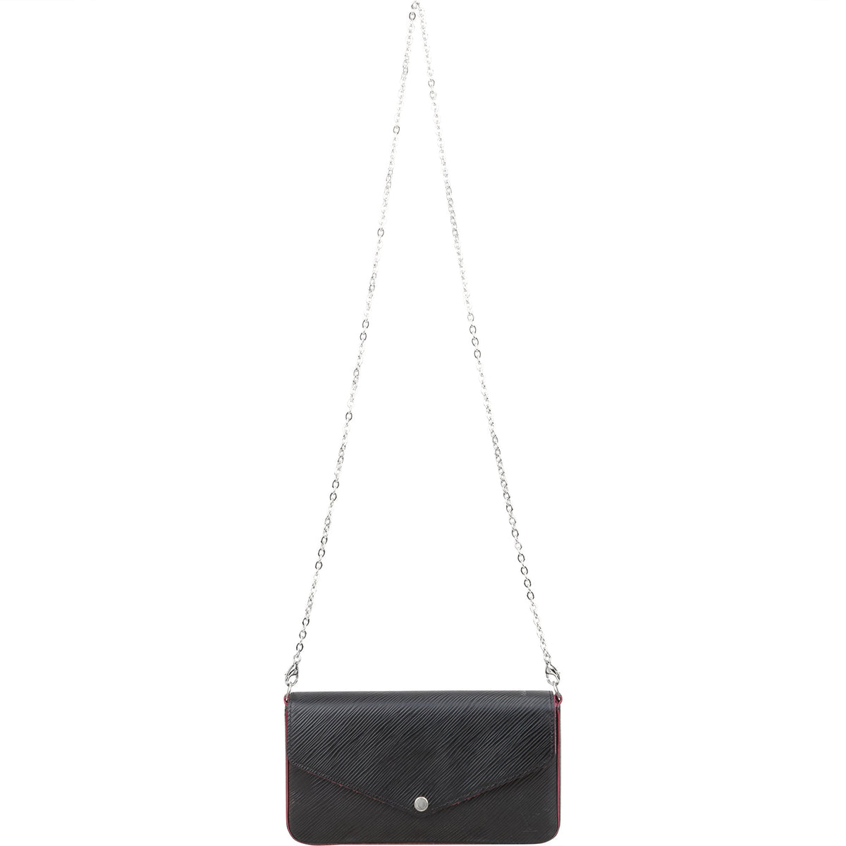 Louis Vuitton Noir Epi Leather Pochette Felicie Crossbody Bag