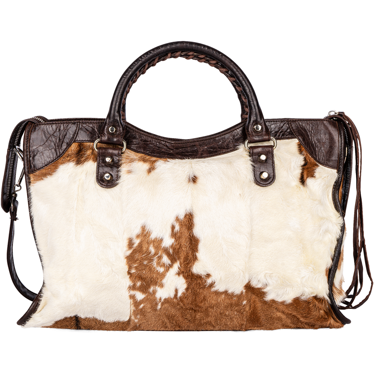 Balenciaga Ponyhair City Shoulder Bag