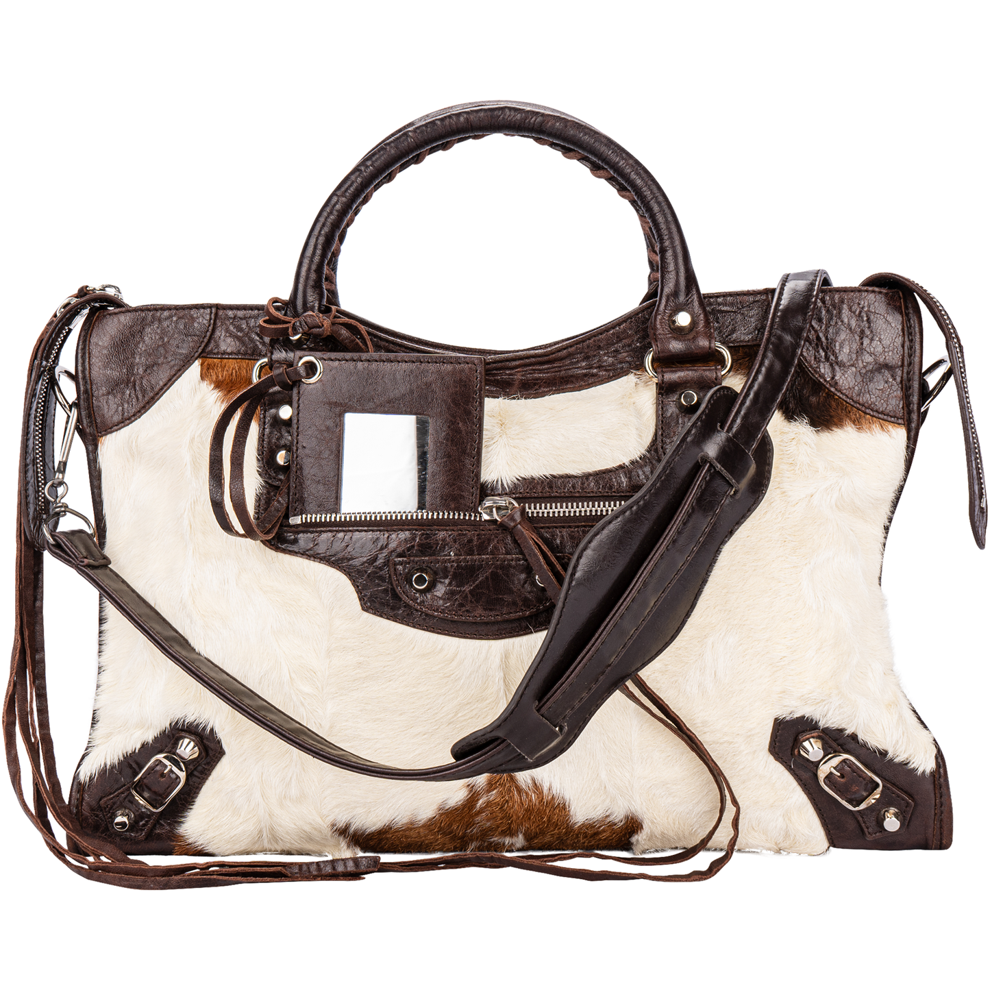 Balenciaga Ponyhair City Shoulder Bag