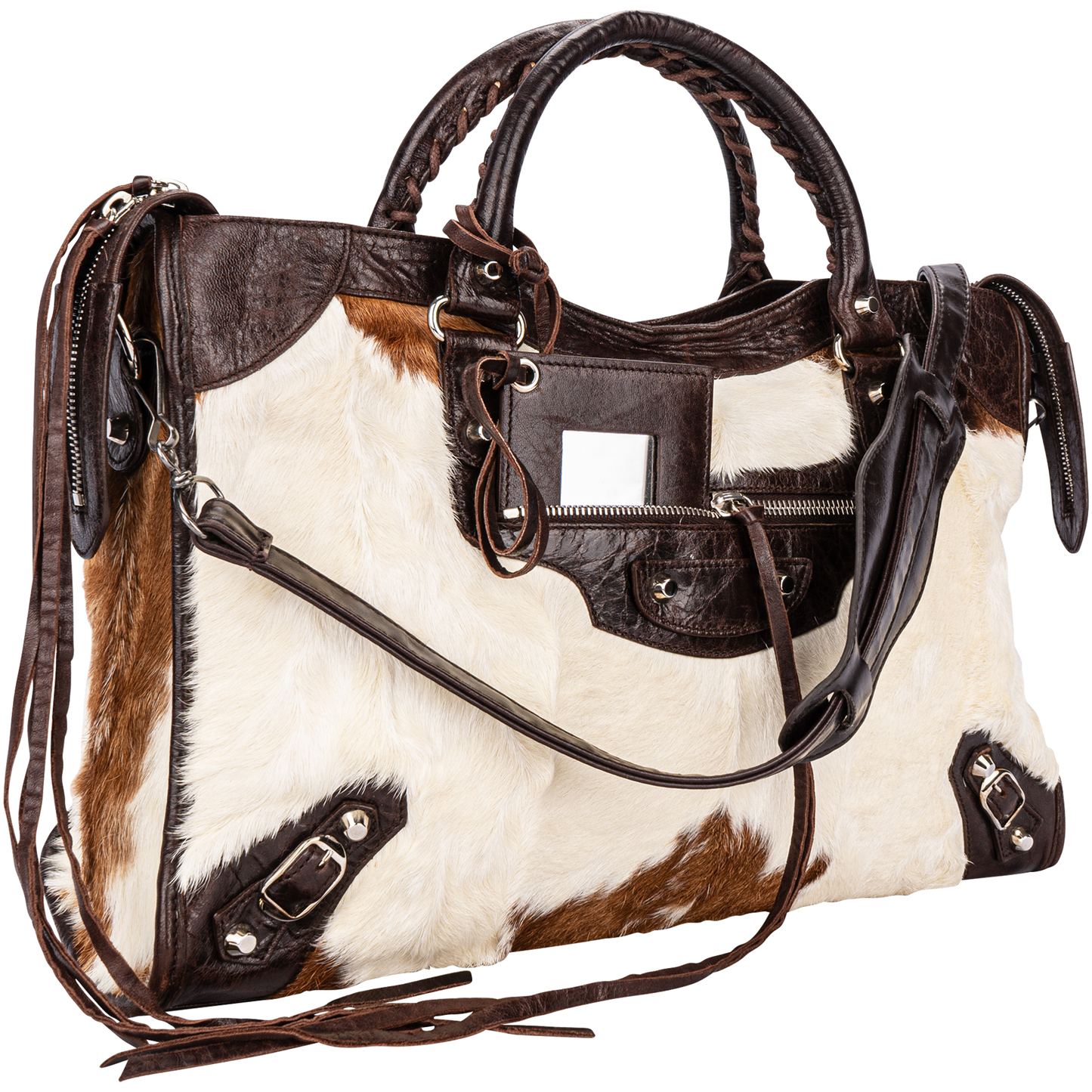 Balenciaga Ponyhair City Shoulder Bag